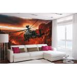 DIMEX ART Самозалепваща се флизелинова фототапета американски хеликоптер 375 x 250 см
