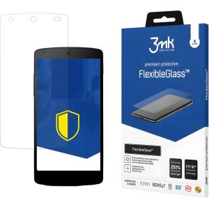 3mk Protection Защитно хибридно стъкло 3mk FlexibleGlass за LG Nexus 5 - Прозрачен KP22651