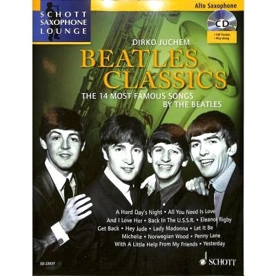 Beatles Classics + CD 14 najlepších piesní skupiny The Beatles pre alt saxofón a klavír
