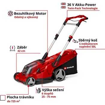 Einhell Rasarro 36/42 2x4,0Ah 3413270