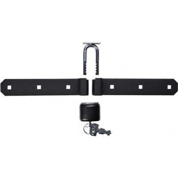 Tokoz UZ 210+ - uzamykatelná petlice, závora se zámkem na dvoukřídlá vrata