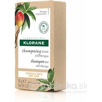 Klorane Shampooing Solide À La Mangue tuhý šampón s mangom pre suché vlasy 80 g
