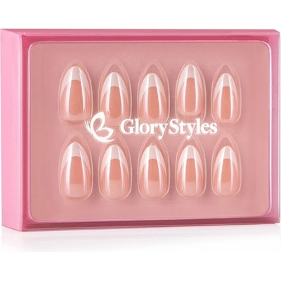 GloryStyles Nalepovací nehty bílá francie 30 ks – Zboží Dáma