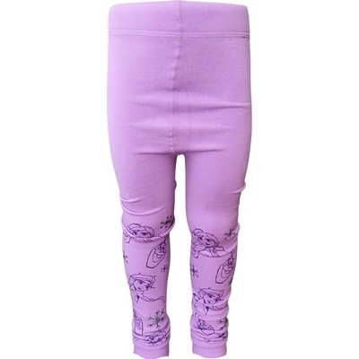 FOOT Brands Dívčí zateplené thermo legíny FROZEN Růžová