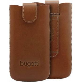 Bugatti SlimCase York 2ML - кожен калъф (естествена кожа) за iPhone 8, iPhone 7, iPhone 6S, Galaxy Alpha, Galaxy S5 mini, HTC One Mini 2 (кафяв)