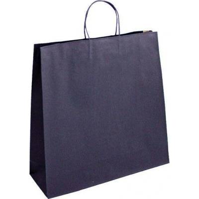 Papírová taška modrá Blu 450x140x480 mm s krouceným uchem