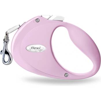 flexi Puppy - Автоматичен повод за подрастващи кучета със здрава 2 метра лента за кучета до 12 кг. - розов