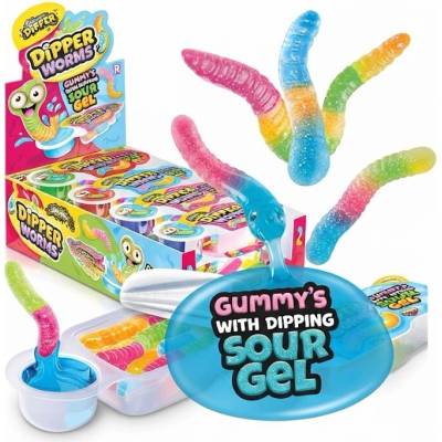 Johny Bee Dipper Worms želé 60 g