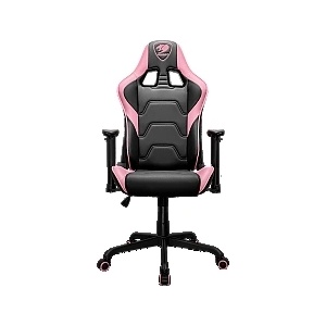 COUGAR chair Armor Elite Eva / Pink (CGR-ELI-PNB), Breathable Premium PVC Leather, Steel frame, Unparalleled Comfort, Adjustable Design, 2D Adjustable armrest. Recliner system 90°~160° (CGR-ARMOR ELITE-P)