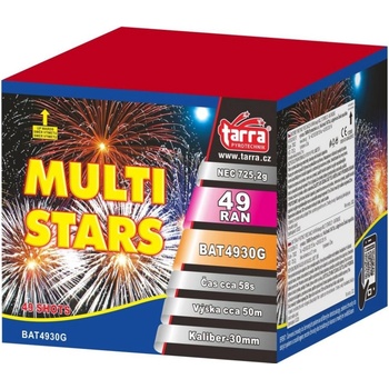 Tarra pyrotechnik Ohňostroj Multi stars 49 ran