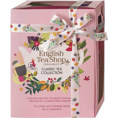 English Tea Shop Organic Classic Tea Collection Pink 12 sáčků