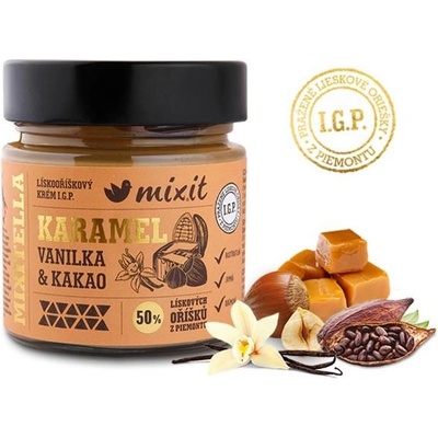 MIXIT Mixitella Premium lieskový oriešok z Piemontu s karamelom 200 g