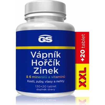 GS Vápník hořčík zinek 130+20 kapslí – Zboží Mobilmania