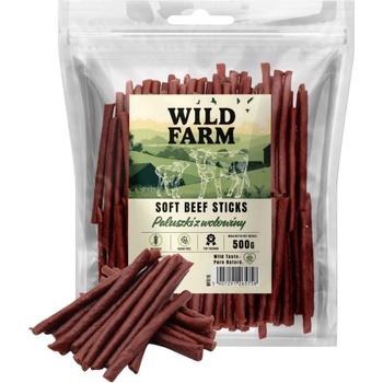 WILD FARM говеждо месо на пръчици 500 г лакомство за кучета