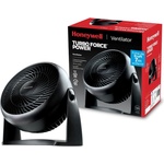 Honeywell TurboForce Turbo-Ventilator (Geräuscharme Kühlung, verstellbarer Neigungswinkel bis zu 90°, 3 Geschwindigkeitseinstellungen, Wandmontage, Tischventilator) HT900E, Schwarz - HT900E4 (HT900E4)