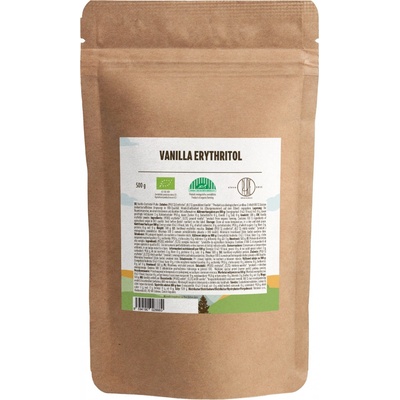 BrainMax Pure Erythritol Vanilka moučka BIO, 500 g – Zboží Dáma