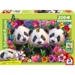 Schmidt Spiele Детски пъзел Schmidt от 200 части - Трио панди (56578) - baby