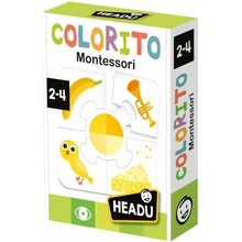 Headu tvary a farby Montessori vzdelávacie puzzle