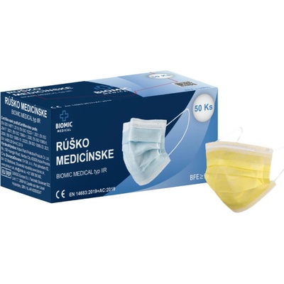 Biomic Medical Rúško žlté 50 ks