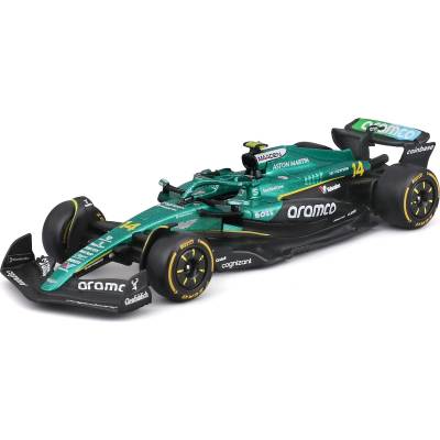 Bburago Метална количка Bburago - Aston Martin F1 AMR25, 1: 43, Fernando Alonso (18-38250-A)
