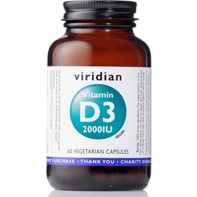 Viridian Vitamín D3 2000iu 60 kapsúl