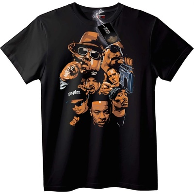 NOONEBRAND Тениска Compton Легенди - 2XL, Black