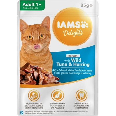 Iams tuňák & sleď jelly 85 g