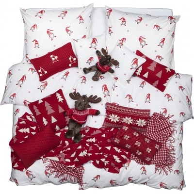 Scan Quilt Vianočné obliečky so škriatkom 3883/1 Elf Bavlna 70x90 140x200