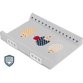 Sensillo Подложка За Повиване Със Система За Безопасност Hedgehogs Grey (SILLO-12400)