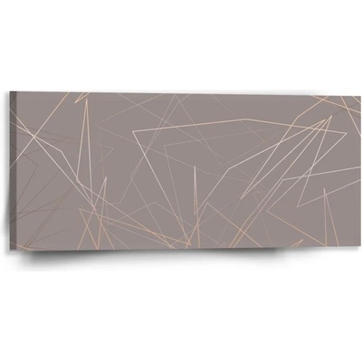 Sablio Obraz Trojúhelníková abstrakce - 110x50 cm