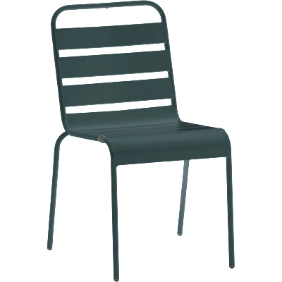 Carmen Метален градински стол muri - тъмнозелен (3535122)