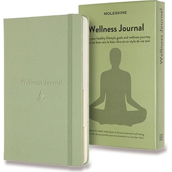 Moleskine Zápisník Passion Wellness Journal tvrdé dosky A5 zelený