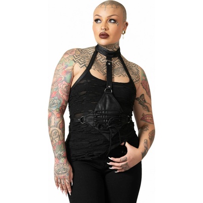 Killstar Dystopian Halter Čierna