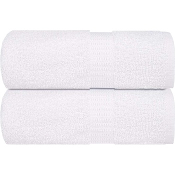 vidaXL Кърпи за баня FROGN 2 бр. Бели 15x21 см 360 г/м2 (136637)