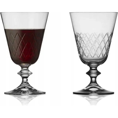 LYNGBY GLAS EATON sada vroubkovaných sklenic na červené víno 260 ml