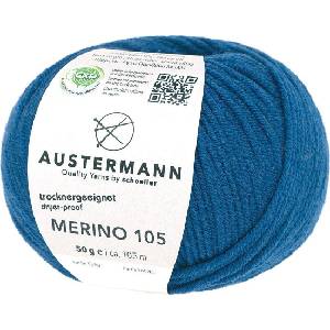 Austermann Merino 105 97612-332 Royal Blue Плетива прежда (97612-332)