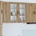 vidaXL Стенен стъклен шкаф PORTO Дъб 80 x 31 x 80 см (885424)