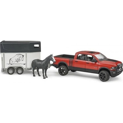 Bruder 2501 Dodge RAM s prívesom na kone