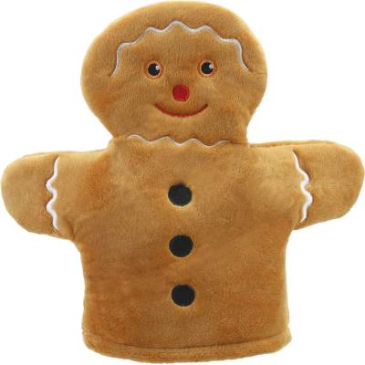 The Puppet Company Maňásek na ruku - Můj první vánoční maňásek - Perníček (Gingerbread Man) 31 cm