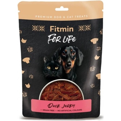 FITMIN Pochúťka FOR LIFE dog cat Kačacie jerky 70 g