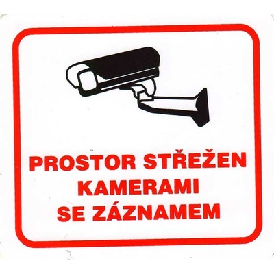 Magg 120233 samolepka prostor střežen kamerami