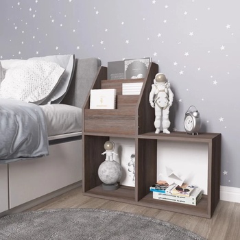 Image 1 of vidaXL Рафт детски книги сив сонома дъб 71x30x78, 5 см инженерно дърво (339519)