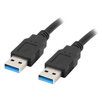 Lanberg Кабел, Lanberg USB-A M/M 3.0 cable 1m, black (CA-USBA-30CU-0010-BK)