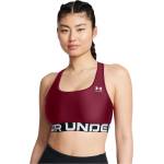 Under Armour HeatGear Armour Mid Branded Sports Bra - Red