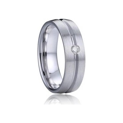 Šperky4U AN1033 Dámský snubní prsten s diamantem stříbro
