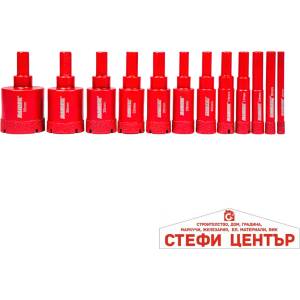 Raider Боркорони Diamond Dry Ø6-35mm Case Set 12 бр (157867) - steficenter