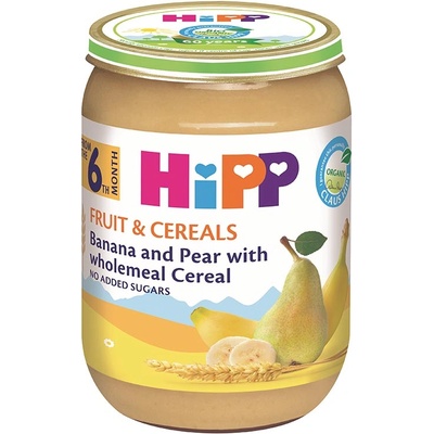 HiPP Био Пълнозърнеста каша с круши 190 гр. - 6+ месеца
