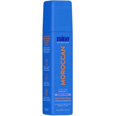 Minetan samoopalovací pěna pro velmi tmavé opálení Moroccan (Super Dark 1 Hour Express Tan) 200 ml
