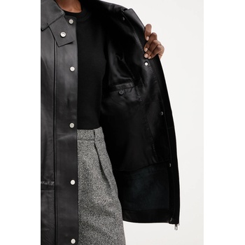 BOSS Кожено яке boss в черно преходен модел 50544445 (50544445)