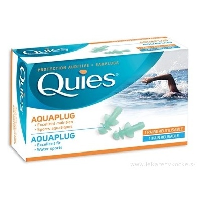 Quies AQUAPLUG Chrániče sluchu do vody 2 ks